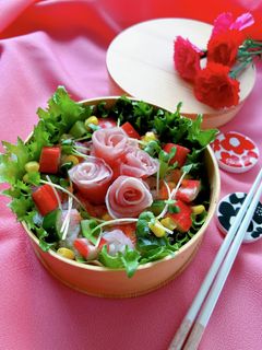 生ハムちらし寿司弁当-レシピのメイン写真