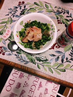 食卓塩で簡単にも!大根菜のお浸しの浅漬け-レシピのメイン写真