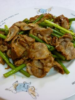 にんにくの芽と豚肉のオイスター炒め-レシピのメイン写真