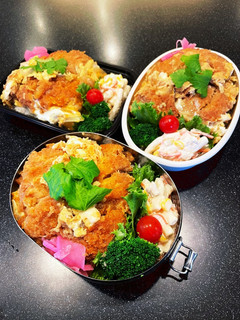 高校生弁当2023 5月15カツ丼弁当-レシピのメイン写真