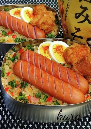 【お弁当レシピ】混ぜて簡単♪粒みそピラフ-レシピのメイン写真