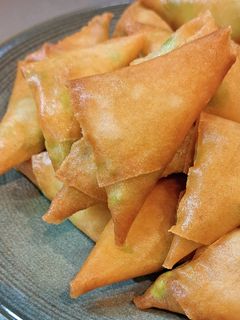 海老と枝豆の三角春巻き-レシピのメイン写真