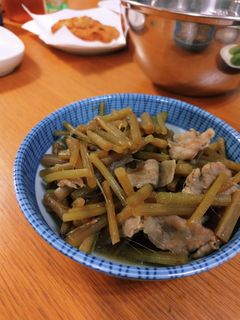 ふきと豚バラの炒め煮-レシピのメイン写真