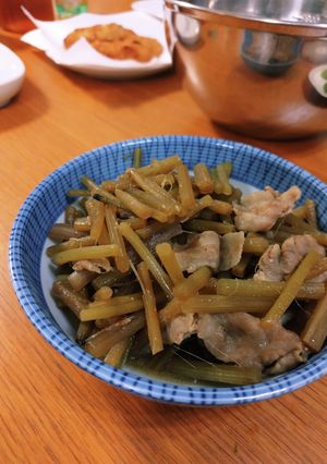 ふきと豚バラの炒め煮-レシピのメイン写真