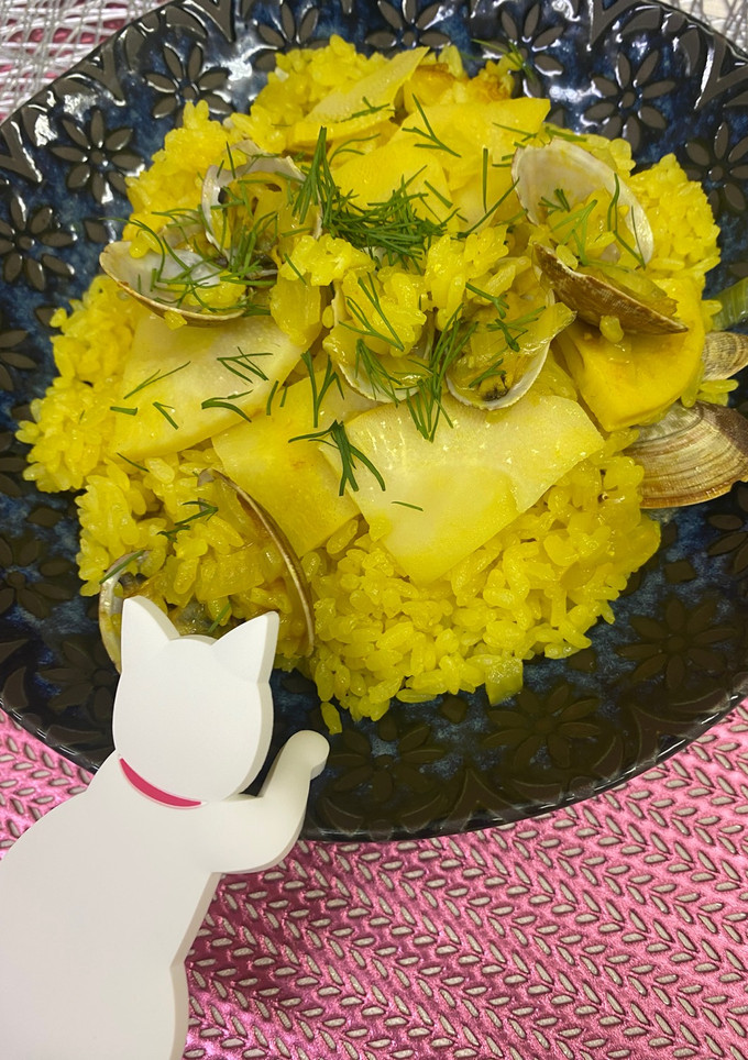 たけのことアサリ出汁のあっさりパエリア-レシピのメイン写真