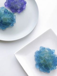 【和菓子】紫陽花錦玉羹【バタフライピー】-レシピのメイン写真