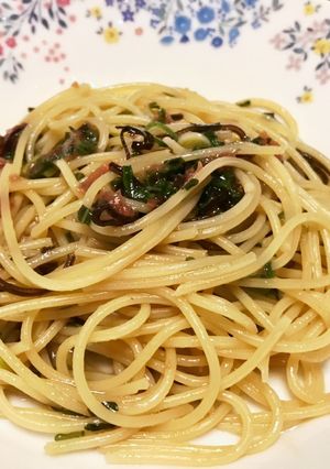 さっぱりパクパク！梅シソ昆布パスタ♪-レシピのメイン写真