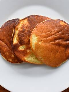 ひよこ豆のパンケーキ∞卵・牛乳不要 by ブランディ 【クックパッド 