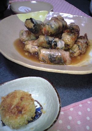 卯の花の豚肉ロール　とろみあん-レシピのメイン写真