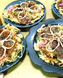 ☆ザ美肌☆はとむぎの豚モダン焼き