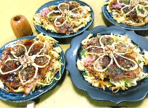 ☆ザ美肌☆はとむぎの豚モダン焼き-レシピのメイン写真