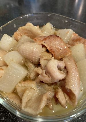 鶏皮大根-レシピのメイン写真