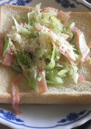 長ネギとベーコンのイタリアントースト-レシピのメイン写真