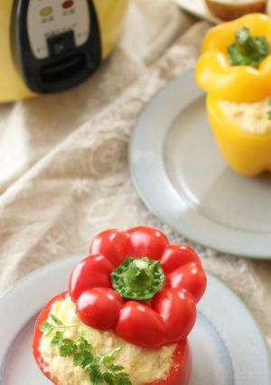 パプリカのふわふわムース詰め-レシピのメイン写真
