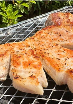 豪快★豚ロース肉の厚切りポークステーキ-レシピのメイン写真