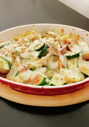 ズッキーニ、キャベツ、しめじのチーズ焼き-レシピのメイン写真