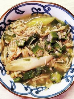 オクラと えのき ネギのトロトロ中華煮-レシピのメイン写真