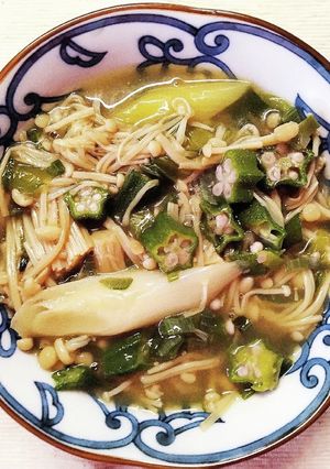 オクラと えのき ネギのトロトロ中華煮-レシピのメイン写真