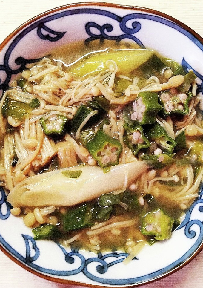 オクラと えのき ネギのトロトロ中華煮-レシピのメイン写真