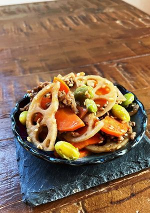 常備菜♡挽き肉のれんこんきんぴら-レシピのメイン写真