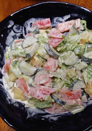 子供大好き！サワーサラダ-レシピのメイン写真