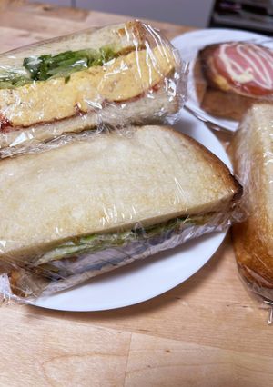 照り焼きサンド&ふわふわ卵焼きサンド弁当-レシピのメイン写真