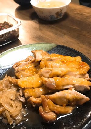 焼いて煮るだけ！鶏モモのかんたん酢煮♪-レシピのメイン写真