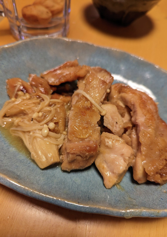 鶏ももとえのきの照り煮-レシピのメイン写真