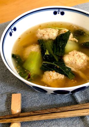 スープが美味しい！肉団子の中華風スープ-レシピのメイン写真