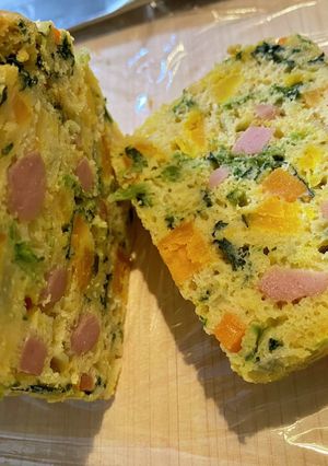HMで野菜たっぷりケーキ離乳食完了期-レシピのメイン写真