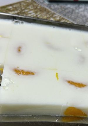 硬め、甘さ控えめ!みかんの牛乳寒天-レシピのメイン写真