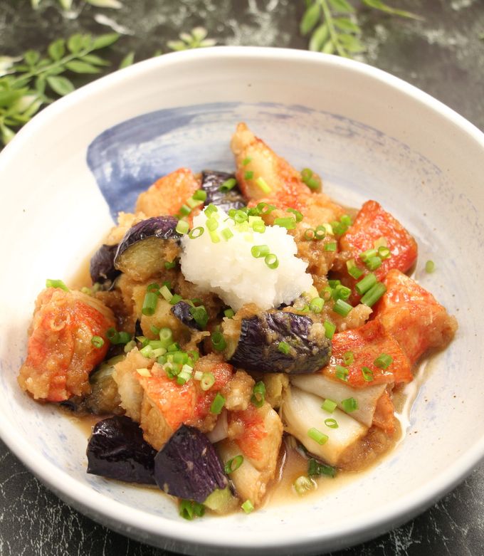 簡単❕なすとオーシャンキングのみぞれ煮 by だんどり亭