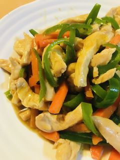 鶏胸肉の青椒肉絲風●野菜炒め-レシピのメイン写真