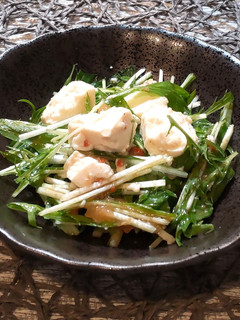 水菜と豆腐のごちそうサラダカニ風味-レシピのメイン写真