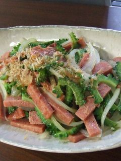 ゴーヤとスパムの炒めもの-レシピのメイン写真