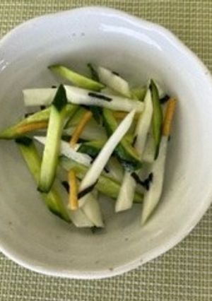 きゅうりと大根のお茶漬け和え-レシピのメイン写真