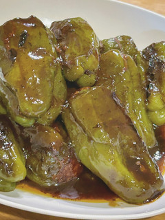 丸ごとピーマンの肉詰め-レシピのメイン写真