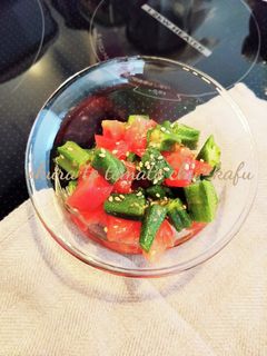 オクラとトマトの中華風サラダ-レシピのメイン写真