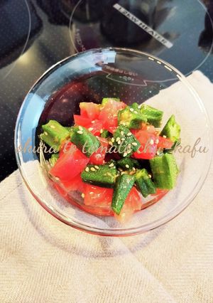 オクラとトマトの中華風サラダ-レシピのメイン写真