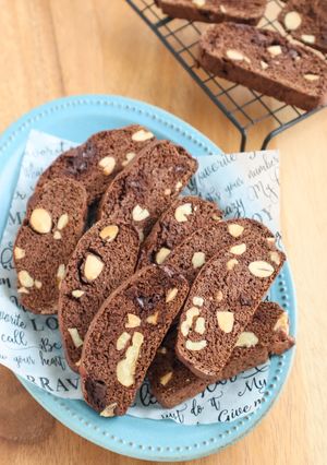 HMで簡単♡チョコ＆ナッツのビスコッティ-レシピのメイン写真