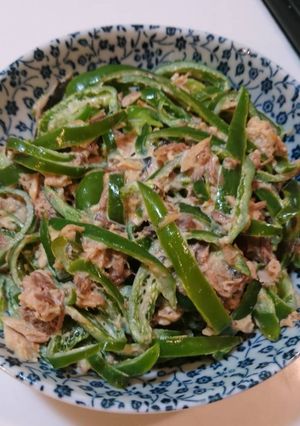 簡単！やみつき！無限ピーマン＆サバ缶♪-レシピのメイン写真