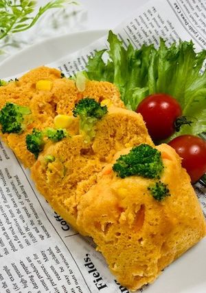 栄養◎野菜たっぷり蒸しパン(おから入）-レシピのメイン写真