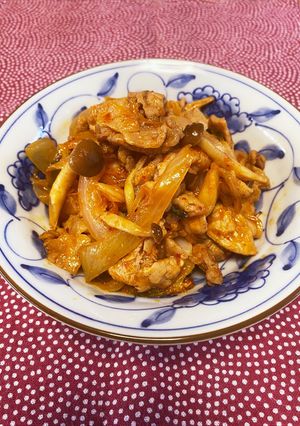 簡単♪美味しい♪豚キムチ炒め♡-レシピのメイン写真