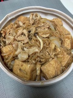 ご飯が進む厚揚げと豚肉のすき焼き煮♪-レシピのメイン写真