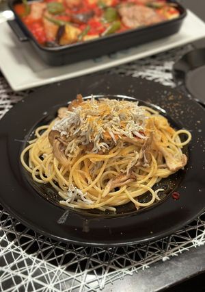 しらすとカラスミと舞茸のパスタ-レシピのメイン写真