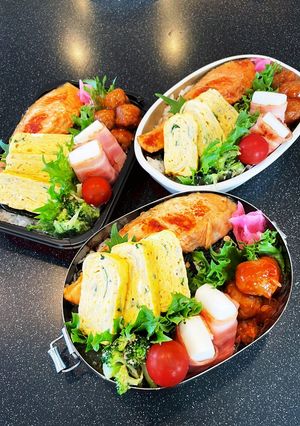 高校生弁当2023 5月17鮭海苔弁当-レシピのメイン写真