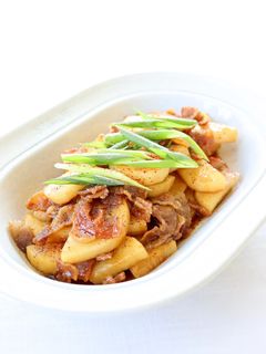 簡単に美味しい【豚と長芋の甘辛炒め】-レシピのメイン写真