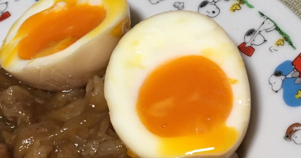 煮卵 半熟煮たまご -イオンのプライベートブランド TOPVALU(トップ