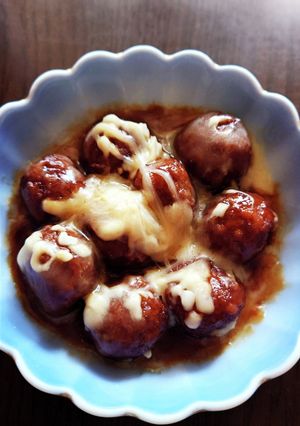 ミートボールチーズ-レシピのメイン写真