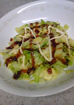 粉不要★お好み焼き風　ヘルシーキャベツ-レシピのメイン写真